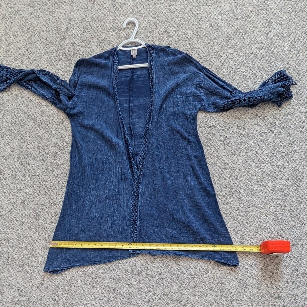 NWOT XCVI Long Lightweight Open-Front Cardigan/Sweater/Jacket With Cutouts - Picture 5 of 16